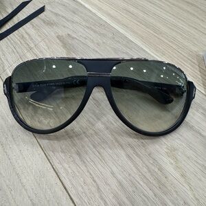 Tom Ford Black Bold Aviator Sunglasses